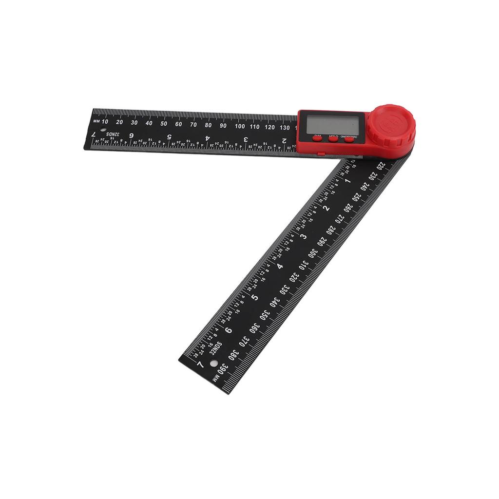 Digital Display Angle Ruler 2 in 1 Plastic Lightweight Convenient Black Digital Angle Finder200mm