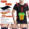 Sauna Shirt for Men Short Sleeve Sauna Suit Hot Polymer Sweat Body Shaper Waist Trainer Vest Gym Exercise Slimming T-Shirt Workout Top Shapewear
