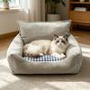 Cat Sofa Thickened High-Elastic Filling Removable Washable Cover Sofa-Style Design for Cats and Dogs All-Season Breathable Pet Bed