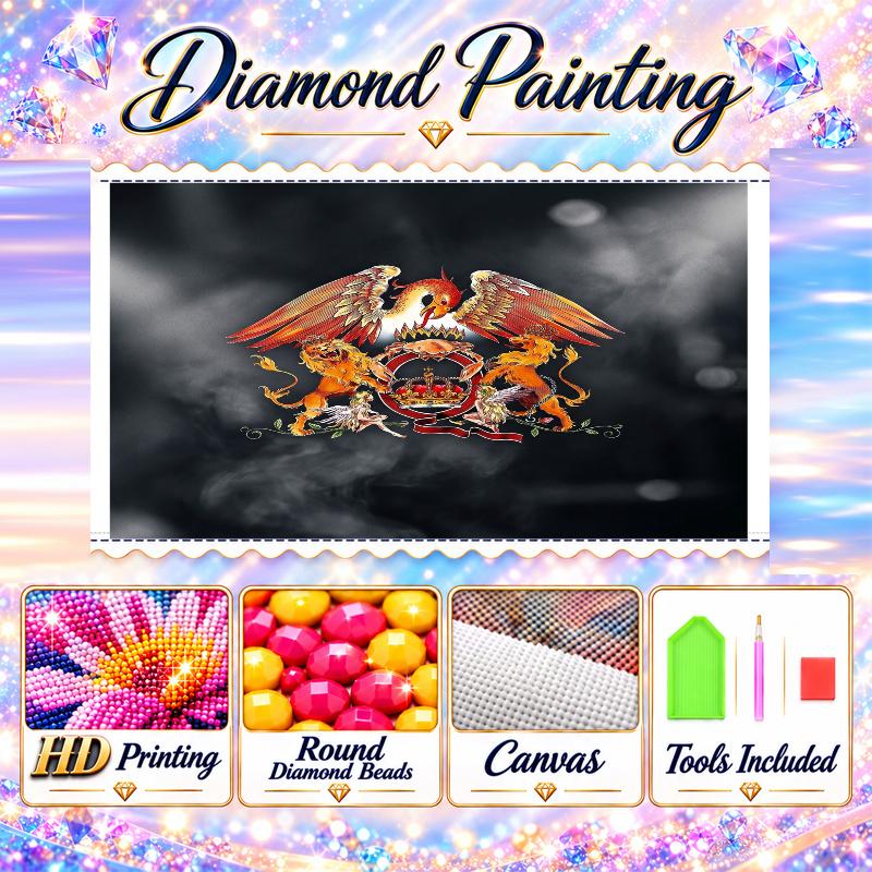 Queen Diamond Painting Kit 5D Full Drill DIY Diamond Mosaic Wall Art Home Decor