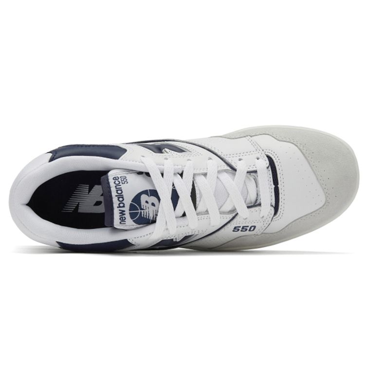 New Balance 550 White Navy Unisex Sneakers BB550WA1
