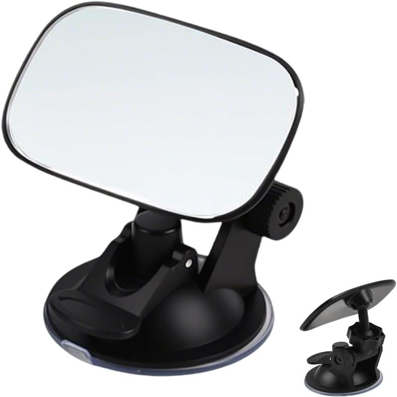 Car Rearview Mirror Wide View Safety Mirror For Windshield Infant Car Seats Clear Reflection 360-Degree Rotatable Adjustable
