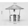 1PC  Chimney Cowl Cap roof rain cap chimney Exhaust Hood Stainless Steel Exterior Wall Air Outlet Stove Pipe Protector Cover