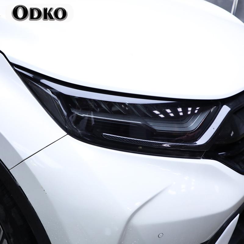 Car TPU Headlights Tint Black Protective Film Protection Transparent Stickers For Honda CR-V CRV 2017 2018 Accessories
