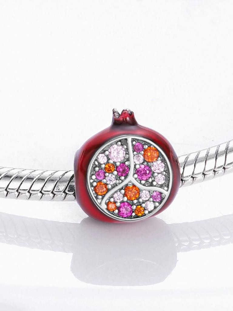 Charms Plata Copper Colors Fruit Dessert Cherry Cake Beads Charm Pendant For Original Bracelet For Women Diy Jewelry Love Gift