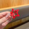 10pcs Children'S High-End Strawberry Pentagonal Star Hair Clip, Girls' Niche Design Hair Clip, Sweet And Versatile Clip Accessory