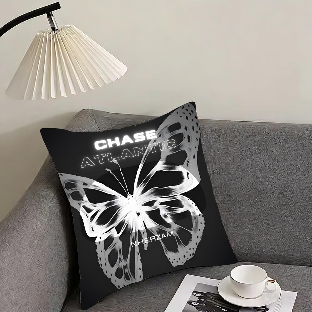 Band C-Chase Atlantic Cushion Cover Reversible Plush Pillow Cover – For car, sofa, bedroom, perfect as a gift.