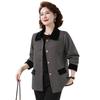 Women's Plaid Patchwork Casual Spring Autumn Jacket