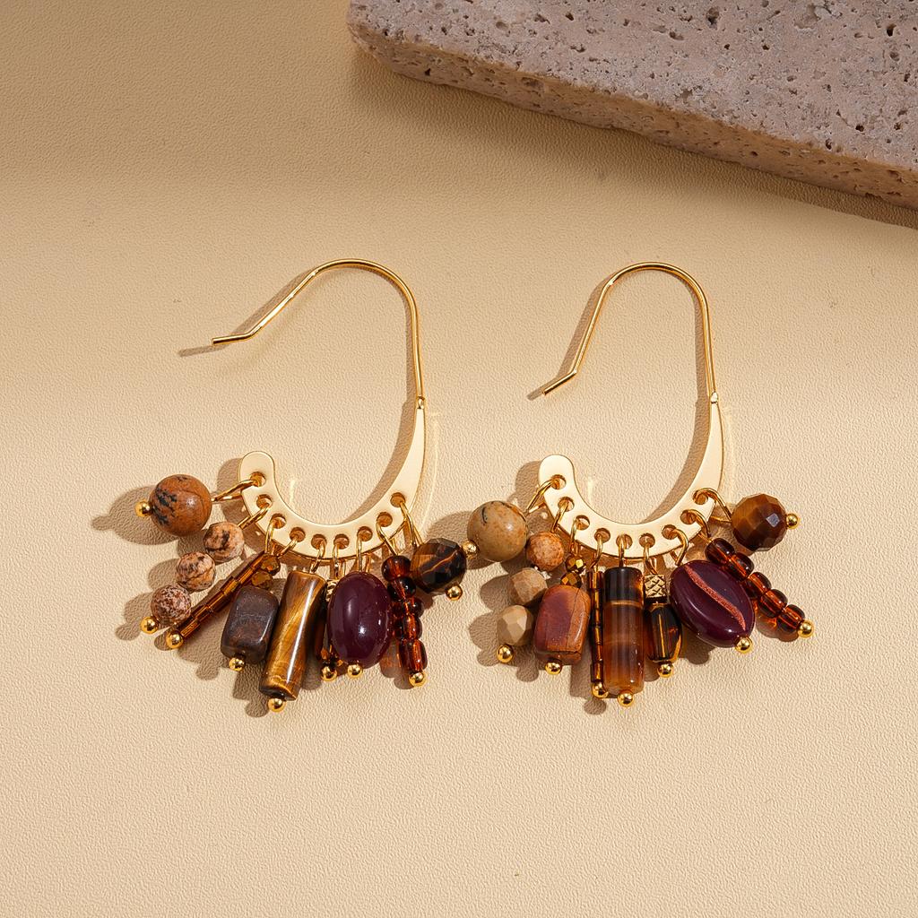 Modne kolczyki wiszące dla damskiej biżuterii