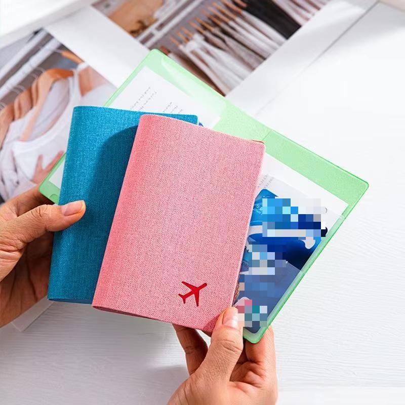 PU Leather Passport Cover for Men & Women Organizer  Protective Card Holder ID Document Covers Travel Passport Case Bags