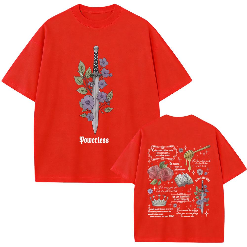 Machtloses Bücherwurm Grafik T-Shirt Kai Azer Ich Liebe Dich Ro Unisex Zitate T-Shirts Unisex Damenbekleidung Mode Y2k Ästhetik T-Shirts