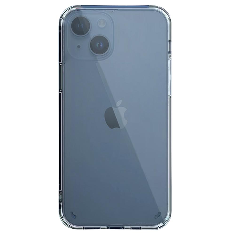 SHANWO For iPhone 15 Plus Clear Phone Case 1.5mm Shockproof TPU Mobile Back Cover