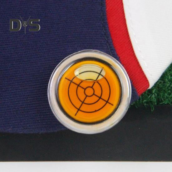 1/5 ks Značkovač golfových míčků Klip na kulatou čepici s funkcí úrovně Magnetická spona na značkovač golfového míčku Klip na čepici golfového míčku Značkovač čáry Golfové příslušenství