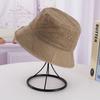 Bucket Hat Men's and Women's Sunscreen Visor Hat Washed Cotton Old Basin Hat Retro Cowboy Hat Travel Small Face