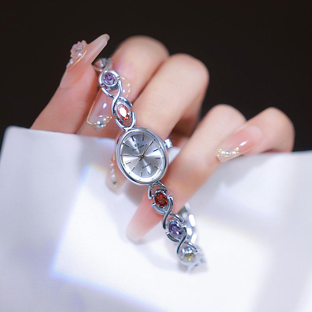 NEW Luxury Vintage Watches For Women,High-end Multicolored Jewelry Bracelet Design,Exquisite Ladies' Small Gold Watch Gift