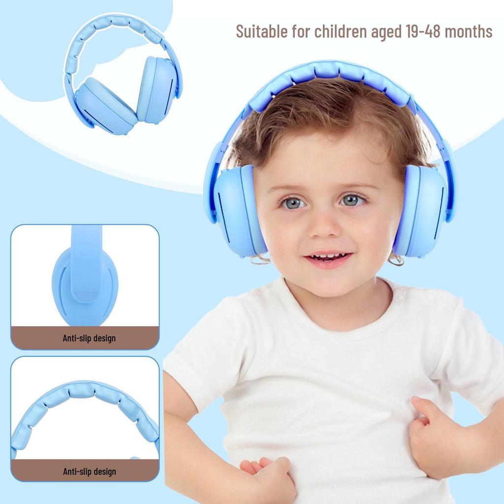 Verstellbare 2-in-1 Gehörschützer mit Geräuschunterdrückung für Babys und Kleinkinder zum Schlafen und zur Schalldämmung
