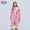 Teenie Weenie Women's College Style Toggle Woolen Coat