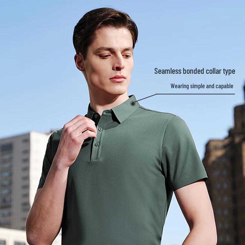 YOUNGOR Men's Soft & Smooth Short Sleeve Polo Shirt