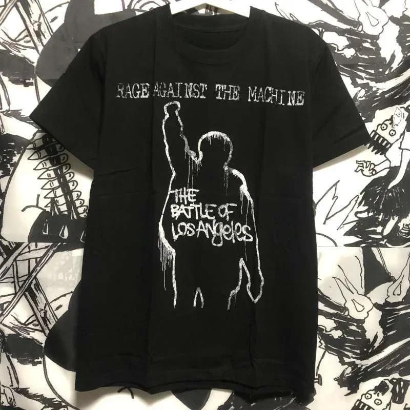 Rage Against The Machine Graphic T-Shirt Y2K Grunge Punk Streetwear Tee S-4XL M