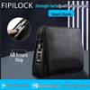 Genuine Leather Fingerprint Lock Men's Clutch High-End Business Handbag