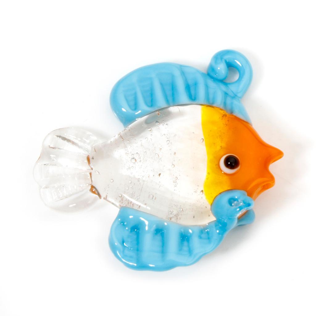 1PCs 3D Lampwork Ocean Charms For Jewelry Making Tropical Fish Animal Tiny Statue Ornaments Aquarium Decor DIY Necklace Pendant
