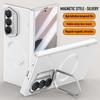 Magnetic Hinged Holder Msgsafe Case For For Samsung Galaxy Z Fold 7 Zfold7 With Tempered Glass Wireless Charging Shockproof Cover