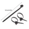 10PCS New Nylon Plastic Vehicle Motocycle Cable Tie Car Wiring Harness Retainer Clip Push Mount Auto Fasteners Black Color