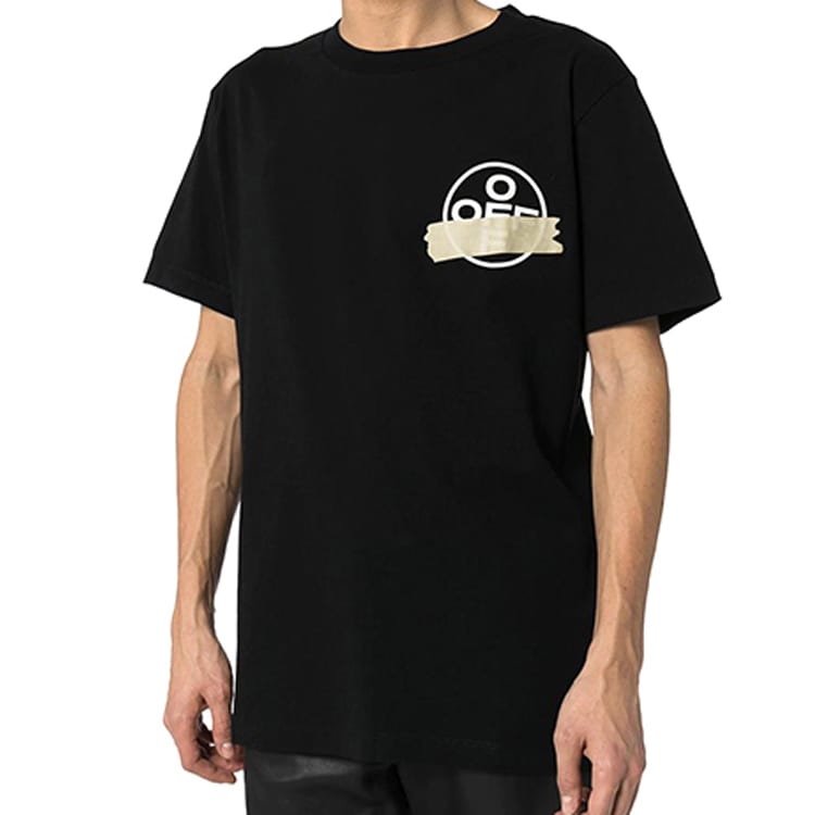 OFF WHITE Pre Owned 2013 Tape Circle T shirt OMAA027R201850021048