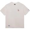 New Era MLB Los Angeles Dodgers Logo Letter Print Crew Neck Short Sleeve T-Shirt Men Tops Ivory 14341316