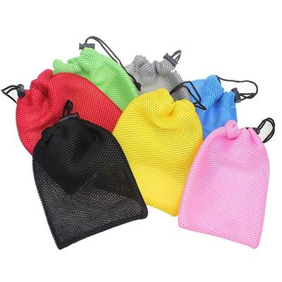 Síťovaný stahovací sáček na golfové míčky - Polyesterové úložné pouzdro