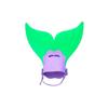 Adjustable Mermaid Silicone Swimming Fins Wear-Resistant Hard Fin for Kids Swim Training Pool Beach Summer Activities
