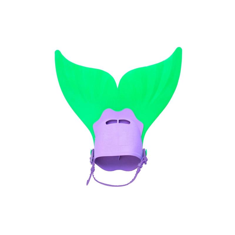 Adjustable Mermaid Silicone Swimming Fins Wear-Resistant Hard Fin for Kids Swim Training Pool Beach Summer Activities