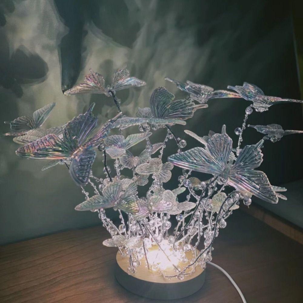 Handmade Butterfly Night Light DIY Reading Lamp Desktop Decorative Lamp  Boyfriend and Girlfriend