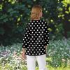 Women's V-neck 3/4 Sleeve Printed Cardigan