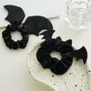 Black Cat Themed Hair Accessories Plush Halloween Styling Tools Cute Animal Ear Hair Ties Party Decorative Headwear