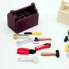 1set Dollhouse Miniature Model 12 Toolbox Handmade Tools Sets Furniture Accessories for Doll House Decor Toys Decorative