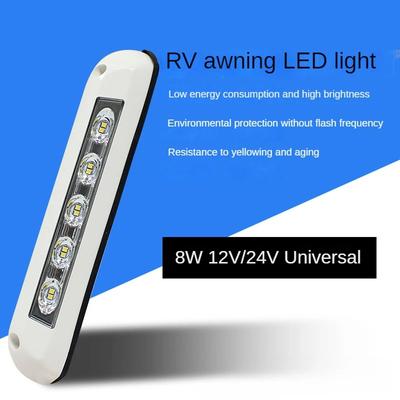 12V/24V RV LED Awning Porch Light Waterproof Motorhome Caravan Interior Wall Lamps Light Bar RV Van Camper Trailer Exterior Lamp