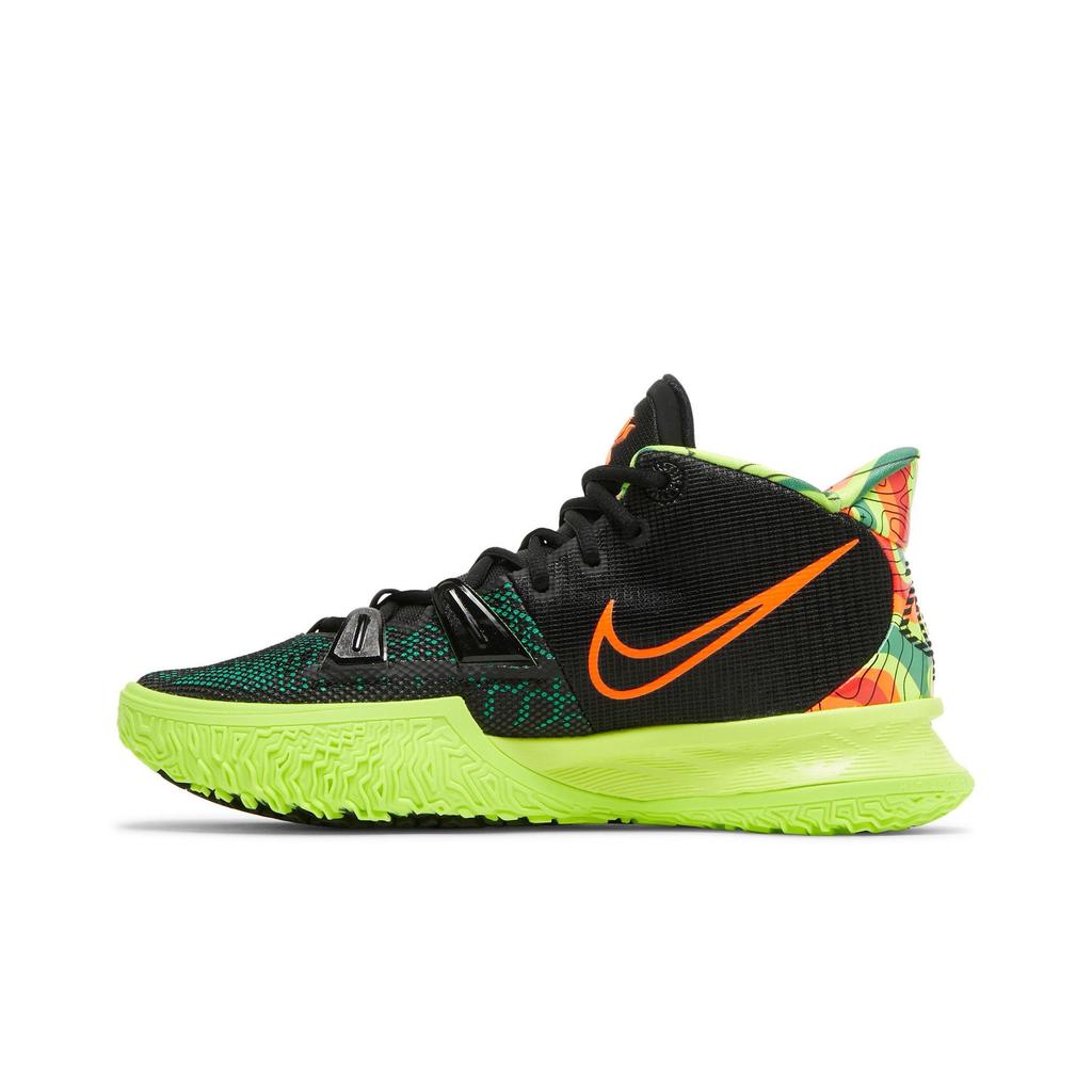 Nike Kyrie 7 'Weatherman Alternate' (Unisex) Black / Stadium Green / Bright Crimson / Total Orange Basketball Shoes DV3265 001