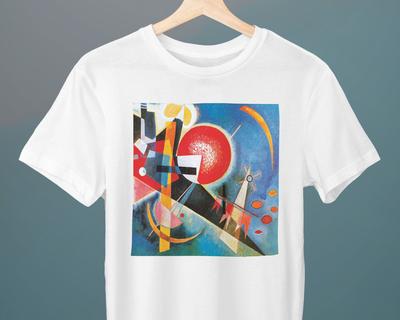 In Blue Wassily Kandinsky Painting Unisex T-Shirt Art T-Shirt Abstract Art Geometric Gift for Her Gift for Him Art Lover Gift