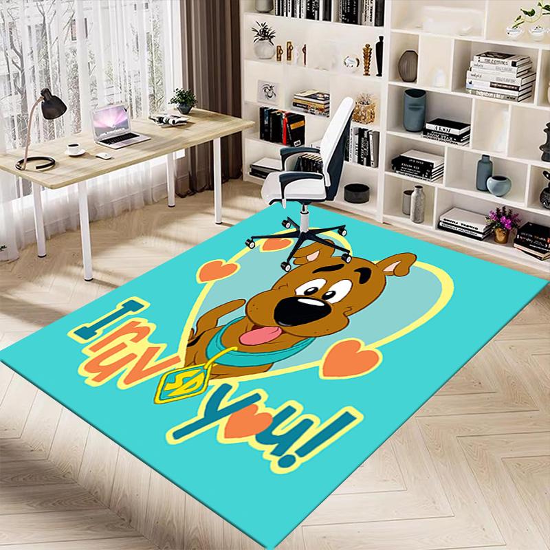 1pc Scoobydoo Zombie Island Carpet for Playroom Bedroom Living Room Sofa Home Decor,kids Game Area Rug Non-slip Floor Mat Y826117