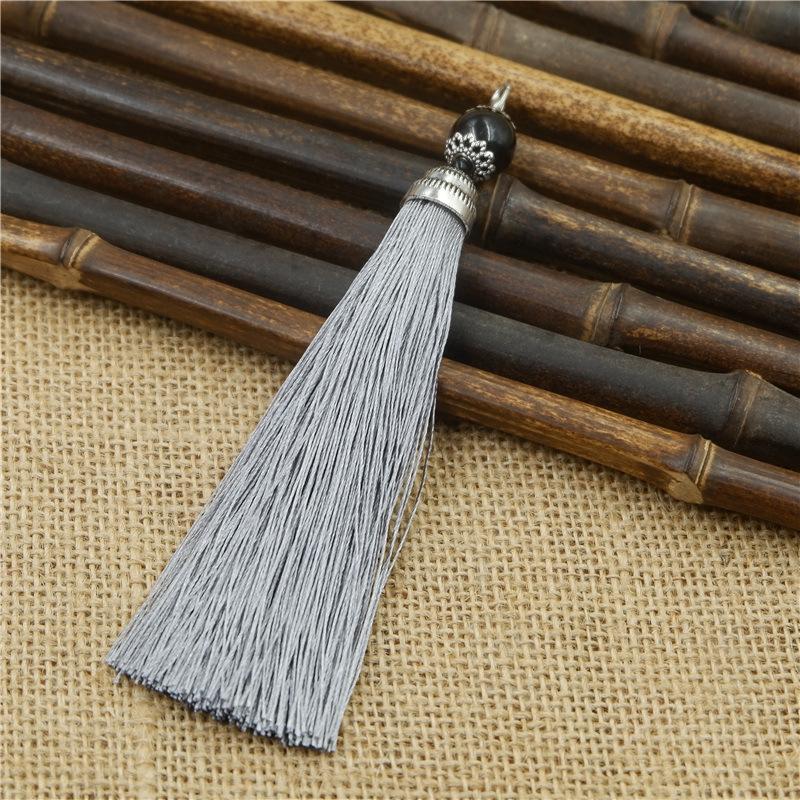 Tassel Ear With Hat Diy Handmade Ear Pendant High-End Lobster Buckle Tassel Ear Pendant