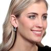 Zhenrong European & American Egg-Shaped Multi-Color AAA Zirconia Fashion Earrings