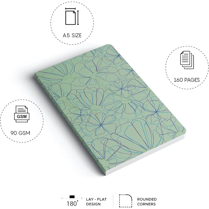 

Factor Notes A5 Notebook: Ruled | 90 Gsm | 160 Pages (Nurture Mint) a5
