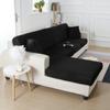 Black Sofa Seat Cushion Covers For Furniture Flexible Guard Covers Pets Kids Use Washable Removable Livingroom Sofas Cushion Case