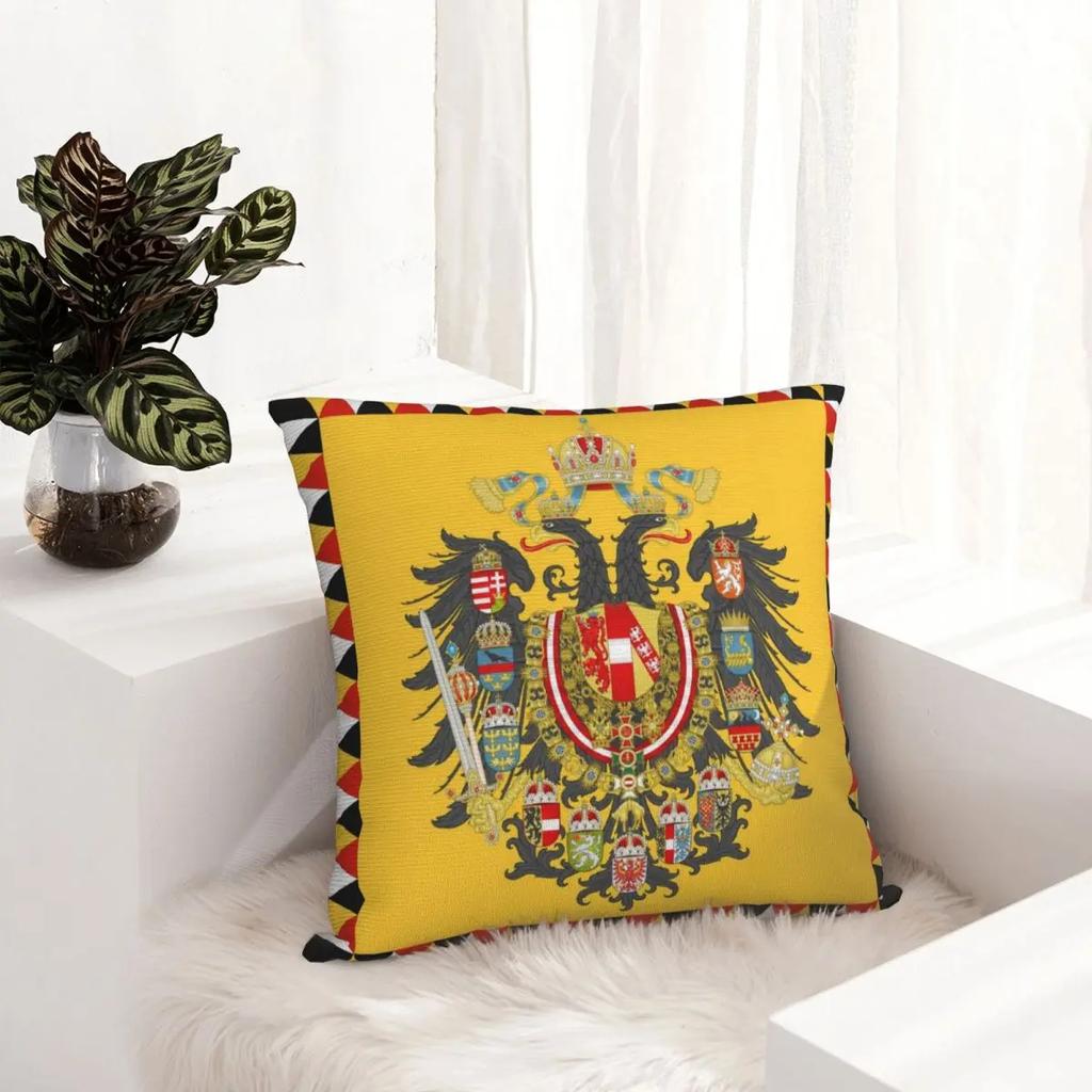 Imperial Standard Of The Austrian Empire Pillowcase Soft Fabric Cushion Cover Decor Flag Pillow Case Cover Home 40X40cm