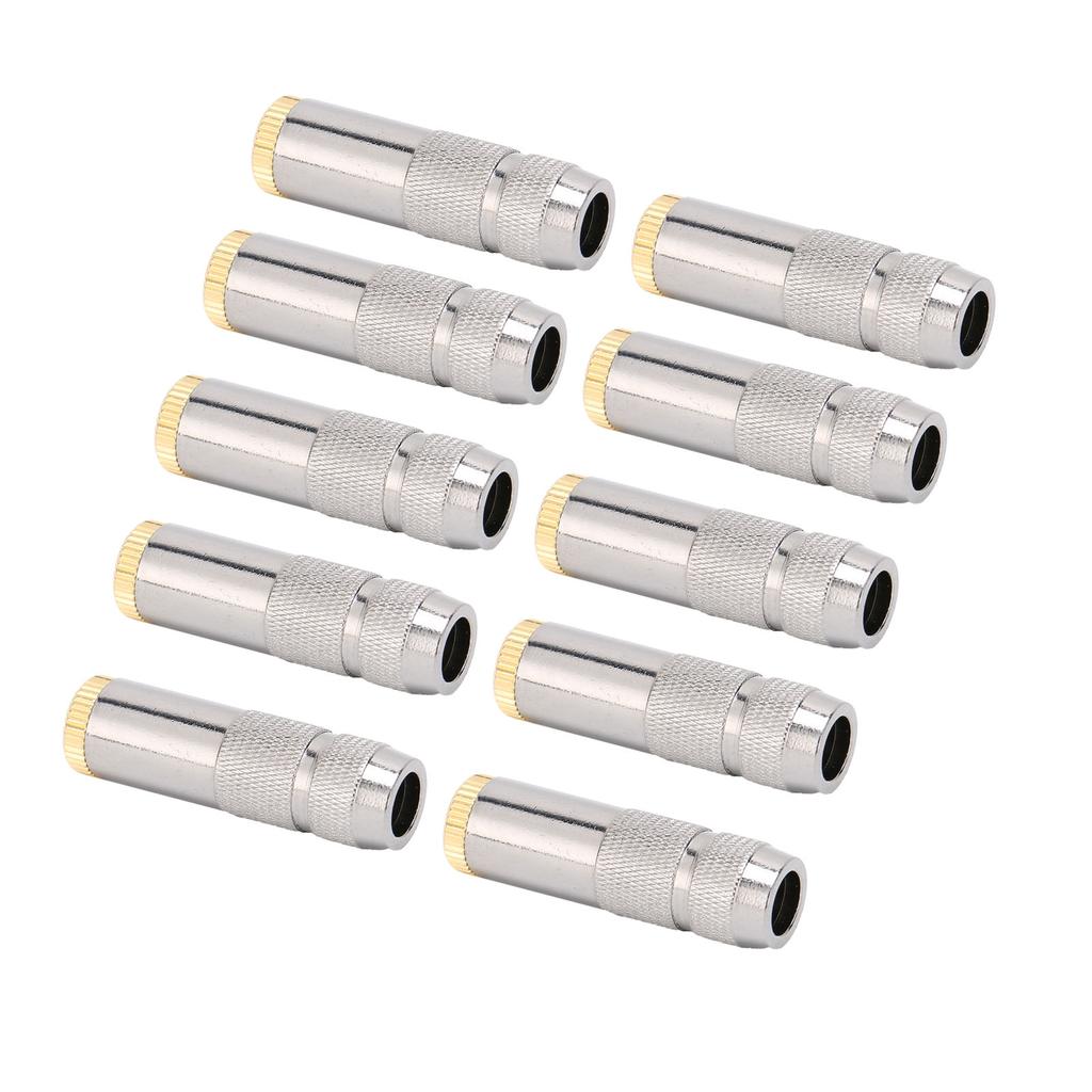 10Pcs 3.5mm 5‑Level Female Balanced Socket Audio Adapter for Audio Adapter Connector