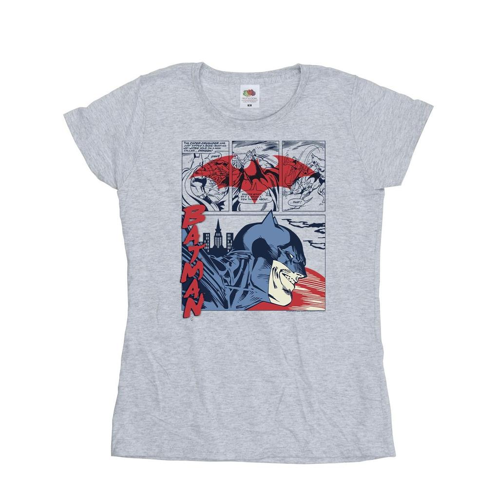 DC Comics Womens/Ladies Batman Comic Strip Cotton T-Shirt