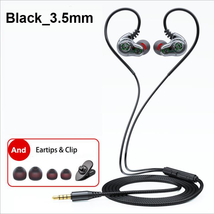 NEW Quad Core Earphones 9D Surround Sound Bass Type C&3.5mm In Ear Headphones Noise Reduction Earbuds Gaming Headset for Samsung