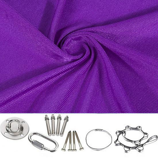 Elastic Sensory Swing: Indoor Hammock for Kids & Adults with Fixed Link Ring, Double Layer.