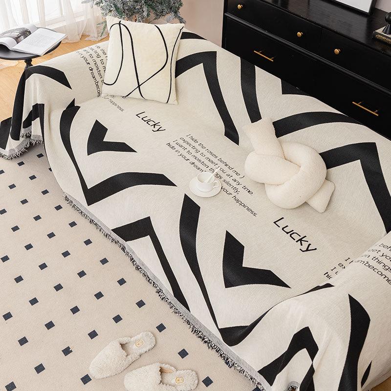 Полотенце для дивана из шенилловой ткани с защитой от царапин от кошек — фото 7